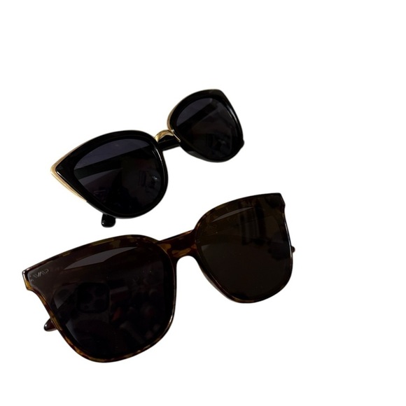 Two IVEARNE PRO sunglasses without any scratches brown and black chic and fun main image 4